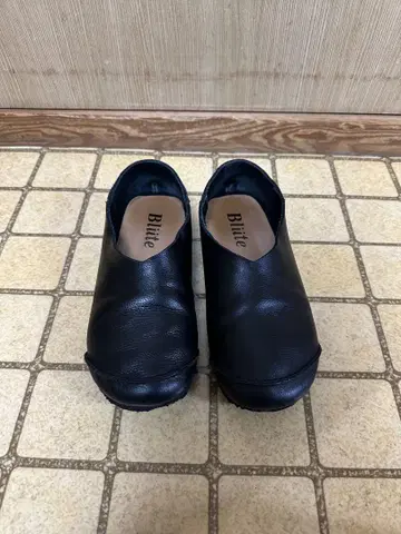 Ichi 블랙 신발 천연 가죽