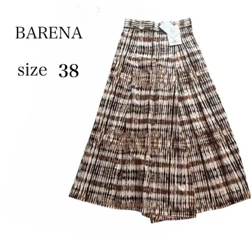 미사용 BARENA 바레나 아프리칸 프린트 올 패턴 와이드 팬츠