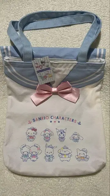 새상품 완판템 산리오 캐릭터즈 토트백 세일러 카라 토트 가방