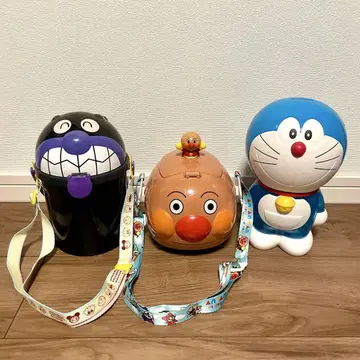 호빵맨, 도라에몽, 바이킹맨 수납 박스 3개 세트