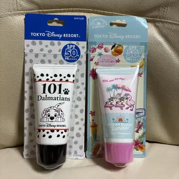 디즈니 자외선 차단제 2개 패키지 파손 새상품 101 칩과 데일