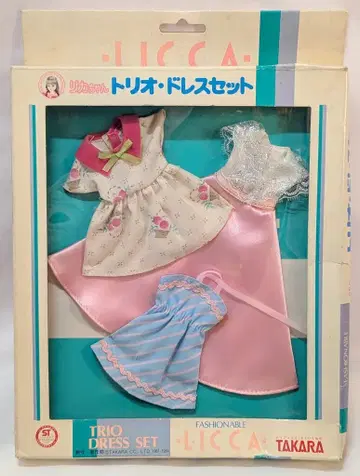 타카라 3대째 리카짱 의상 드림 트리오 드레스 세트