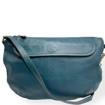 새상품급 FURLA 훌라 숄더백 하프문 터콰이즈 가죽