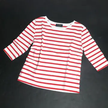 Le minor 5부 소매 티셔츠 size 루미노아 레드 화이트