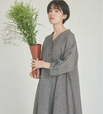 entwa 턱 슬리브 원피스