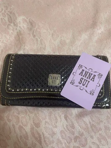 ANNA SUI 퀼팅 장지갑 퍼플