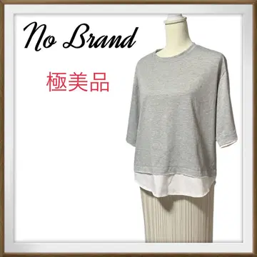 컨디션 최상 No brand 이소재 사용 페이크 레이어드 반팔 티셔츠 M