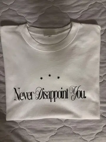 Never Disappoint You. 티셔츠 화이트 S