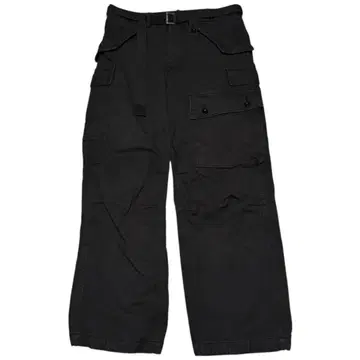 22AW SACAI 블랙 데님 카고 팬츠 size:2 / 사카이