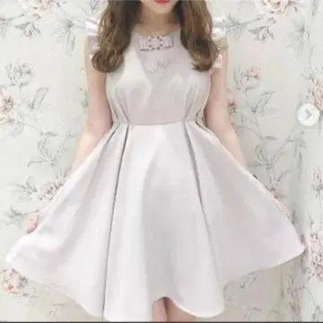 evelyn 리본 브로치 원피스 에블린
