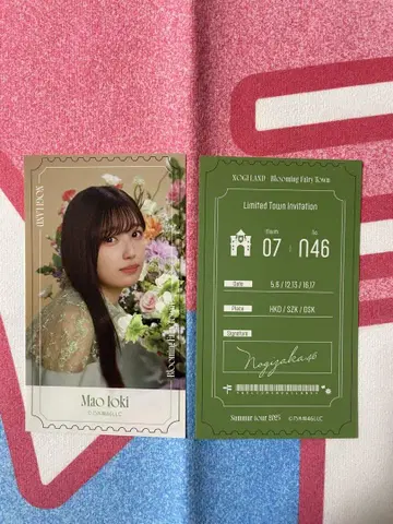 노기자카46 이오키 마오 NOGI 메쿠리 B상 티켓풍 스티커 세트