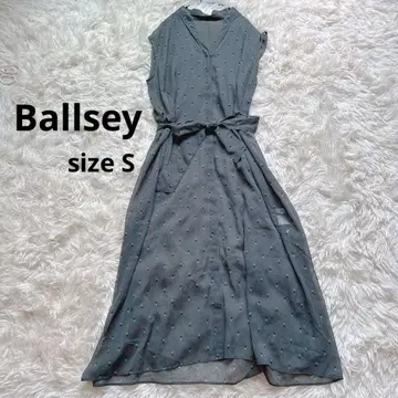 Ballsey 보르지 프린트 스탠드 카라 원피스 36 기하학 패턴