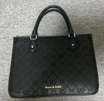 Maison de FLEUR 블랙 토트백