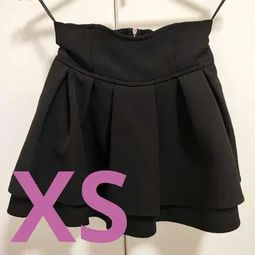 미셸 마카롱 슬림 레그 스커트 이너 팬츠 포함 블랙 xs