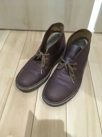클락스 브라운 가죽 데저트 부츠 26cm