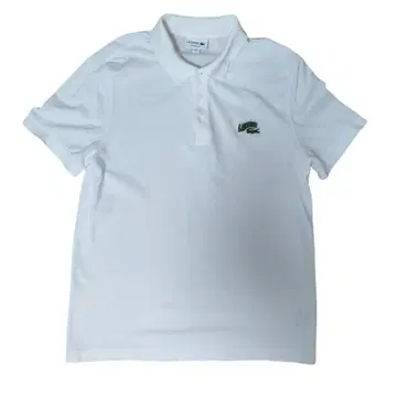 LACOSTE 라코스테 레귤러 핏 L 사이즈 화이트 피케 셔츠