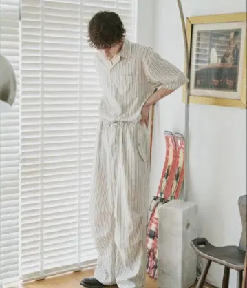 Camphor wood stripe relax pajamas 셋업