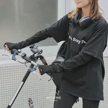 BICHERIE. 100% 완전 차광 암 커버 롱 타입 흡한속건