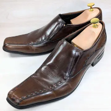 캐서린 햄넷 런던 26.0cm 브라운 가죽 신발 스월