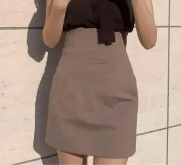snidel 하이 웨스트 미니 스커트