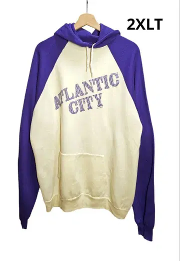 80년대 USA제 TULTEX ATLANTIC CITY 프린트 후드티