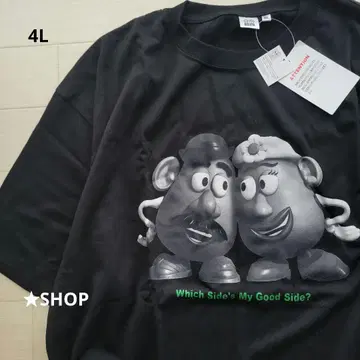 디즈니 픽사 토이스토리 포테이토 헤드 반팔 티셔츠 4L