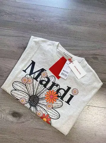 Mardi Mercredi 플라워 프린트 티셔츠 반팔 xg2