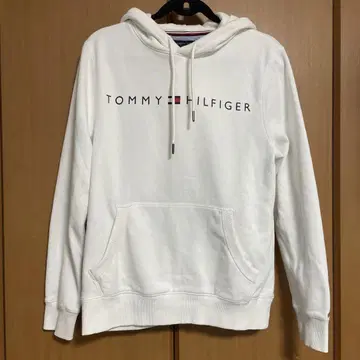 TOMMY HILFIGER 타미힐피거 화이트 화이트 후드티 S