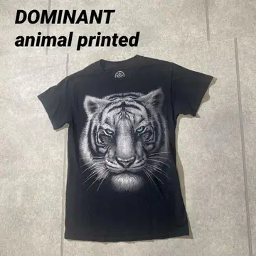 빈티지 구제 의류 DOMINANT DOM 애니멀 호랑이 타이거 티셔츠 S