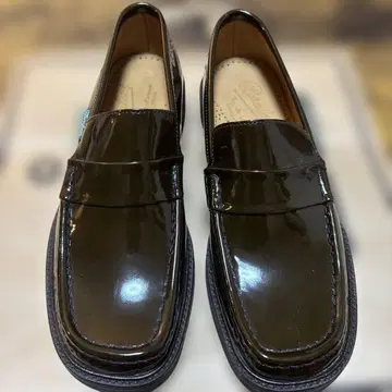 '레어템' 파라부트 여성용 에나멜 로퍼 23.5cm 브라운