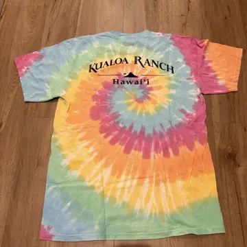 KUALOA RANCH 쿠알로아 랜치 하와이 티셔츠 타이다이 패턴