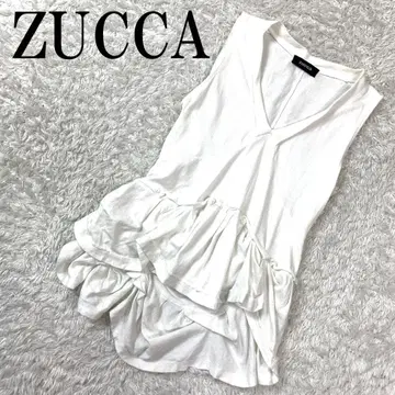 ZUCCA 주카 슬리브리스 티셔츠 화이트 M B906