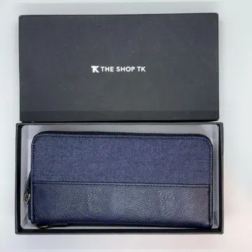 THE SHOP TK 네이비 장지갑 박스 포함