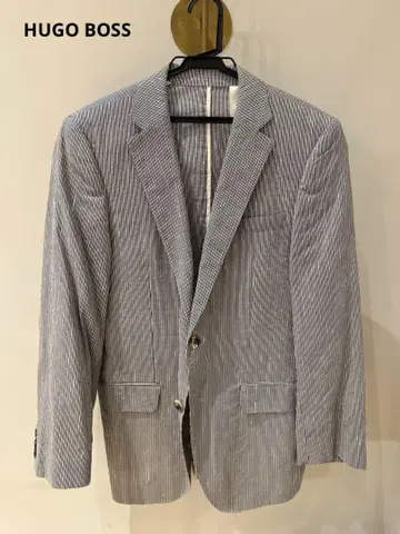 HUGO BOSS 스트라이프 테일러드 자켓