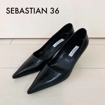 SEBASTIAN 세바스찬 블랙 하이힐 스틸레토 36