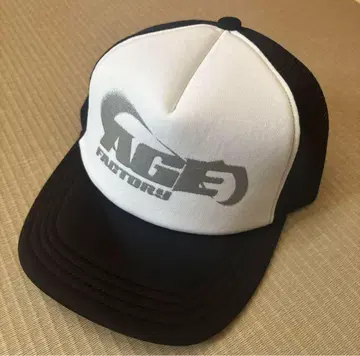 AGE FACTORY 메쉬 캡 화이트/블랙