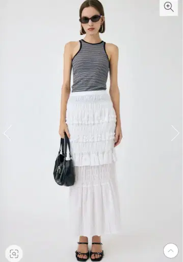 moussy SHIRRING LONG 스커트 사이즈 1