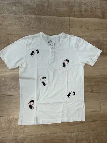 파파스 로고 와펜 헨리넥 티셔츠