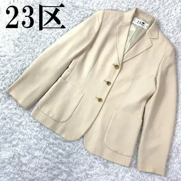 23구 23KU 테일러드 자켓 라이트 베이지 38 B909