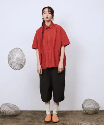 Dulcamara 드라이 폴리 단계 포켓 크롭 팬츠