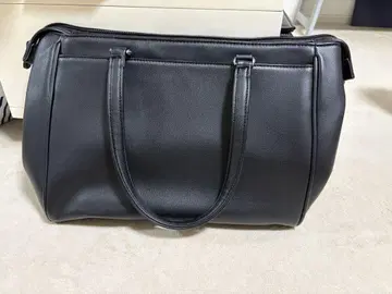 블랙 합성 피혁 비즈니스 백