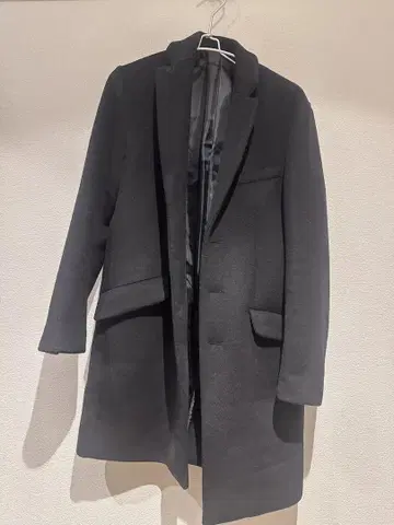 STUDIOUS 블랙 체스터 코트