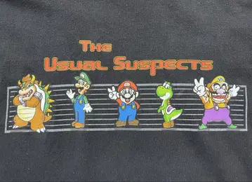 The Usual Suspects 마리오 캐릭터 티셔츠 XL