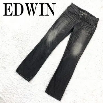 EDWIN 에드윈 블랙 데님 팬츠 30 412 B918