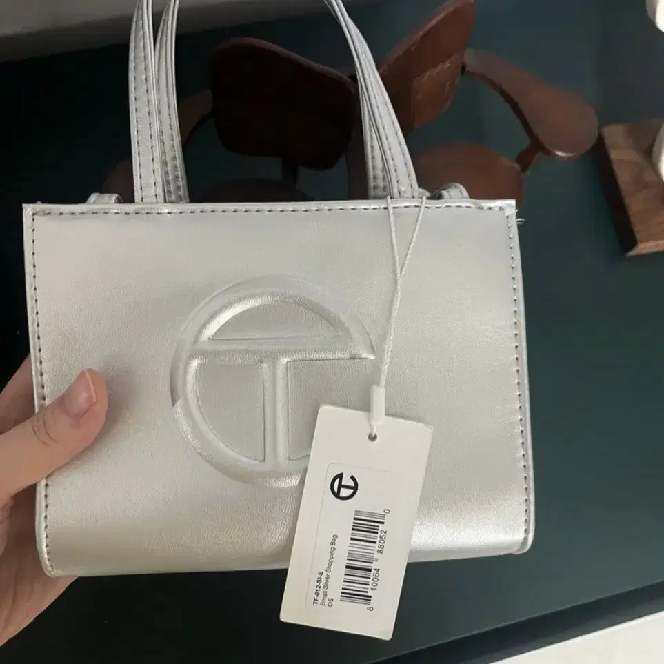 TELFAR | 텔파 Telfar Small Silver Bag on Bunjang Global Site.