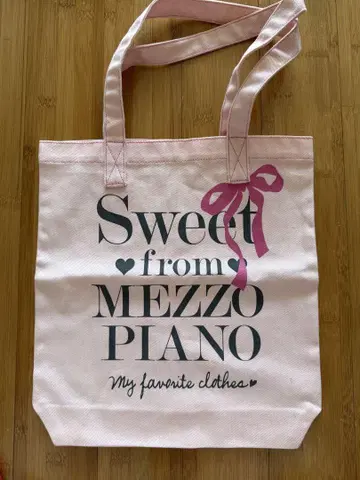 MEZZO PIANO 핑크 토트백