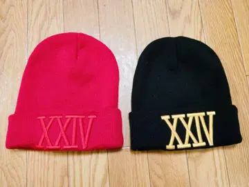 XXIV & TWENTY FOUR KARATS 니트 모자 세트