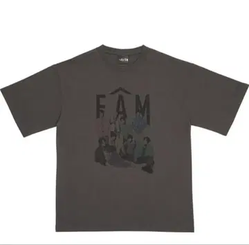 timelesz FAM 티셔츠 차콜 그레이