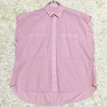 미사용급 ATON 24SS COTTON LAWN 오프 슬리브 CPO 셔츠