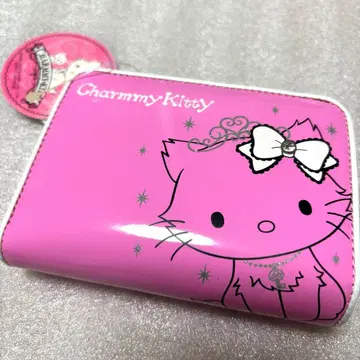 챠미 키티 두겹 지갑 에나멜 레어 희귀 2004 2005 헤이세이